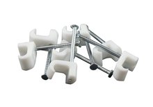 Kabelklammer 3-5 mm Oval Vit 100-pack